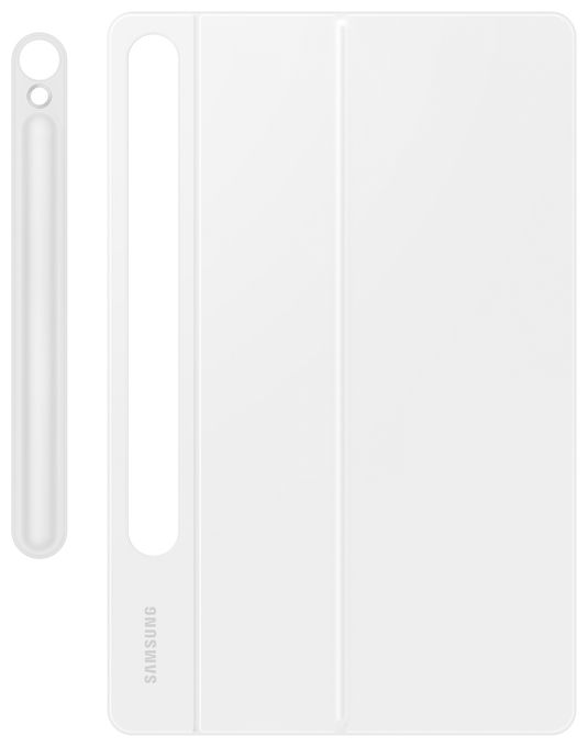 für Samsung Galaxy Tab S9, Galaxy Tab S9 FE bis 27,9 cm (11") Kratzresistent  Book Cover Keyboard (Weiß) 