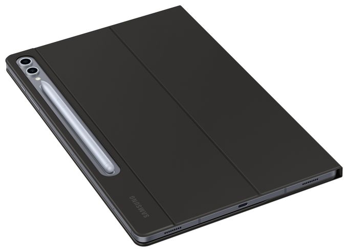 für Samsung Galaxy Tab S10+, Galaxy Tab S9+, Galaxy Tab S9 FE+ bis 31,5 cm (12.4") Kratzresistent mit Magnetisch  Book Cover Keyboard Slim (Schwarz) 