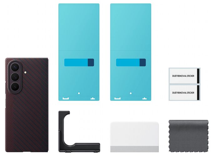 Cover für Samsung Z Fold8  Carbon Magnet Case (Rot) 