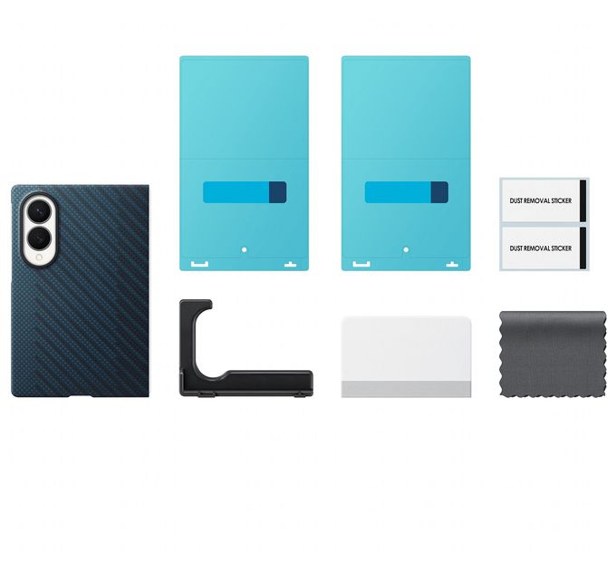 Cover für Samsung Z Fold8  Carbon Magnet Case (Blau) 