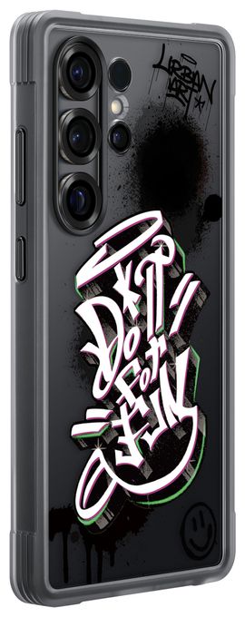 Cover für Samsung Galaxy S25 Ultra  Flipsuit Rugged Case (Schwarz, Mehrfarbig) 