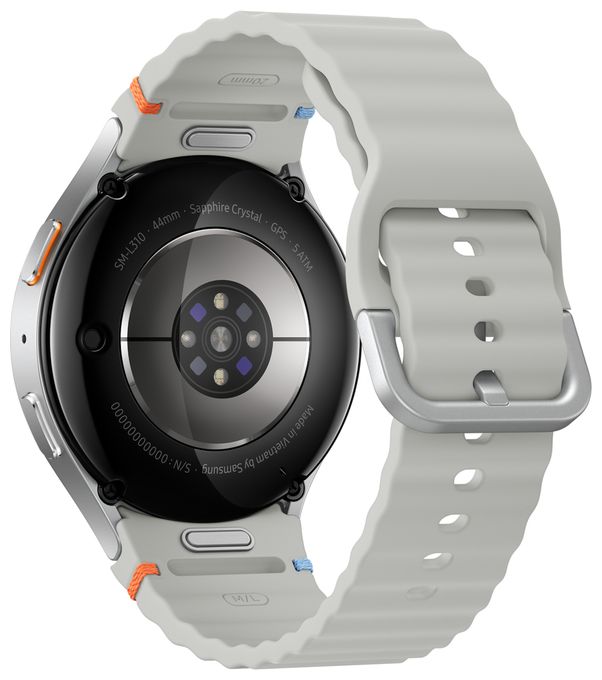Digital 44 mm M/L Smartwatch Rund IP68 327 ppi  Galaxy Watch7 (Silber) 