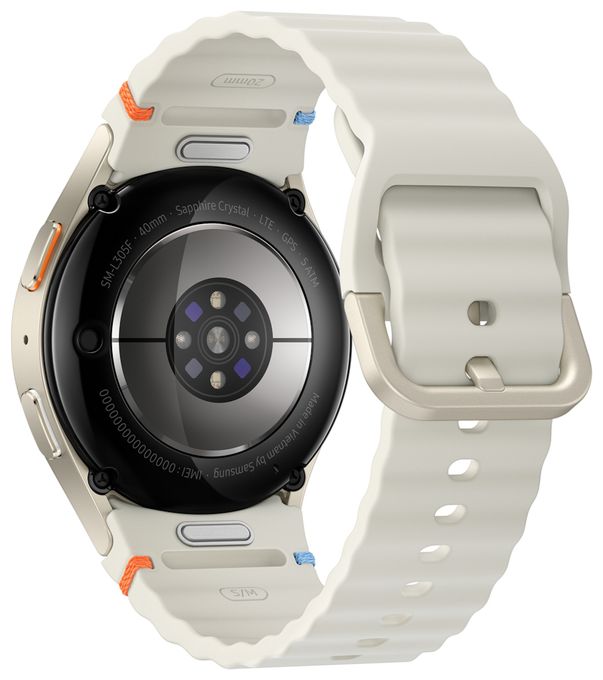 Digital 40 mm S/M Smartwatch Rund IP68 330 ppi 4G  Galaxy Watch7 (Cremefarben) 