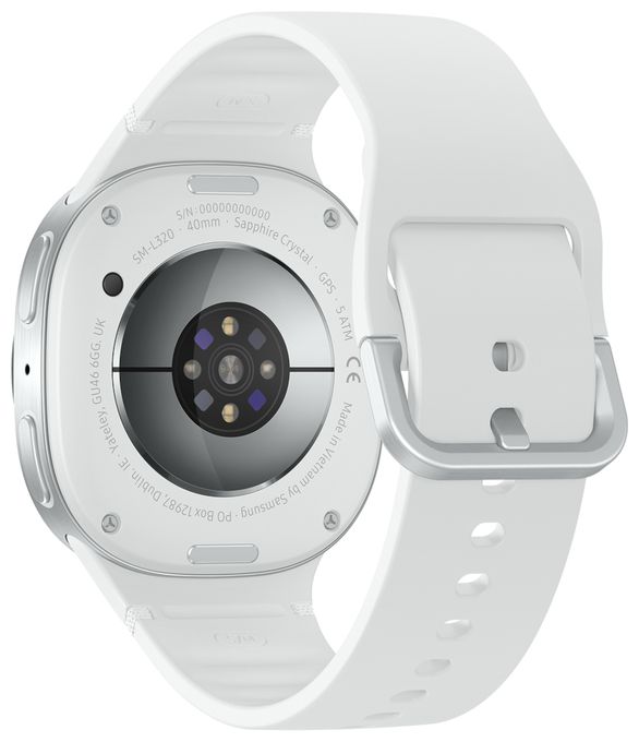 Digital 40 mm Smartwatch Rund IP68 327 ppi  Galaxy Watch8 (Silber) 