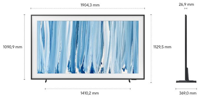 NeoQLED 2,16 m (85 Zoll) Fernseher 4K Ultra HD VESA 600 x 400 mm GQ85LS03HWUXZG The Frame Pro 