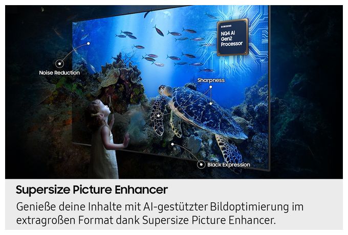 NeoQLED 2,49 m (98 Zoll) Fernseher 8K Ultra HD VESA 600 x 400 mm GQ98QN990FT 