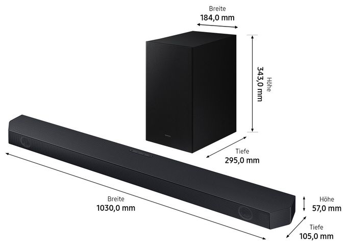 Soundbar 180 W 3.1 Kanäle  HW-Q64GC/ZG (Schwarz, Titan) 