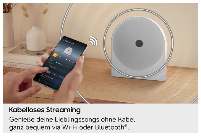 Wlan Lautsprecher mit Bluetooth  Music Studio 5 HW-LS51H/ZG (Weiß) 