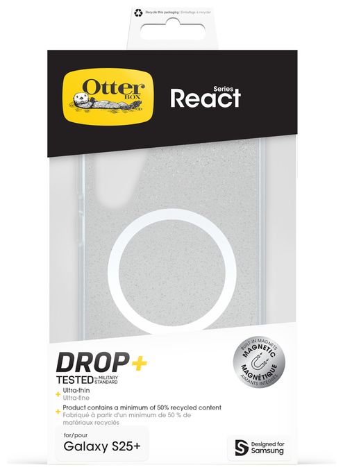 Cover für Samsung Galaxy S25+  OtterBox React Series Case (Transparent) 