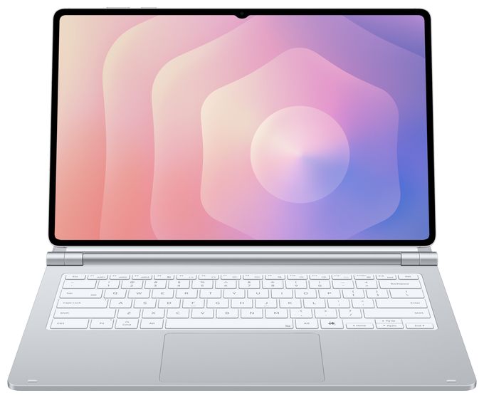für Samsung Galaxy Tab S11 Ultra  Pro Keyboard (Silber) 