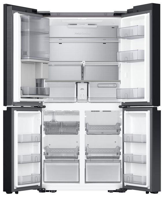 Side-by-Side Kühl-/ Gefrierkombination 395 l / 250 l 367 kWh NoFrost 1853 mm x 912 mm  RF65DB970E22 (Schwarz) 
