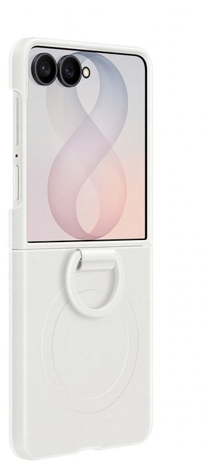 Cover für Samsung Z Flip8  Silicone Magnet Case (Weiß) 