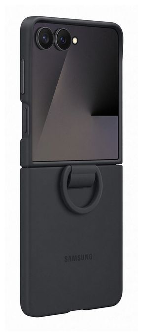 Cover für Samsung Samsung  Silicone Ring Case (Schwarz) 
