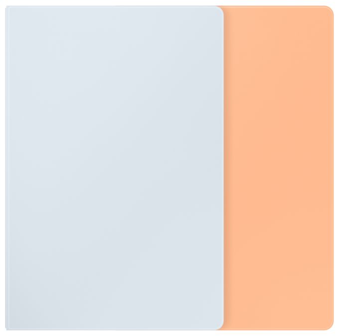 Folio für Samsung Galaxy Tab S10+, Galaxy Tab S9+, Galaxy Tab S9 FE+ bis 31,5 cm (12.4") Kratzresistent (Orange) Smart Book Cover 
