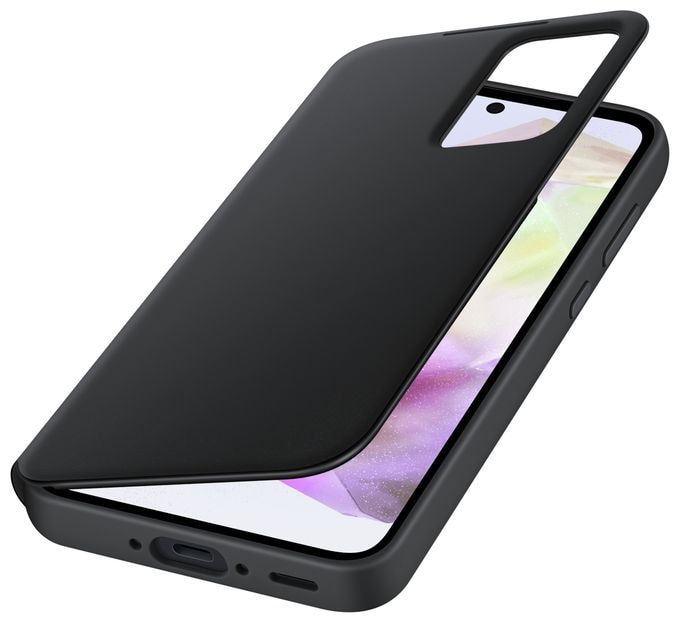 Geldbörsenhülle für Samsung Galaxy A35  Smart View Wallet Case (Schwarz) 