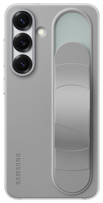 Cover für Samsung Galaxy S25  Standing Grip Case (Grau) 