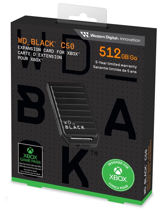 Xbox Series X/Xbox Series S  Black C50 Erweiterungskarte 500GB (Schwarz) 
