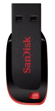 USB Typ-A Stick 64 GB  Cruzer Blade (Schwarz, Rot) 