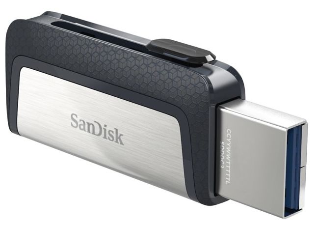 USB Type-A / USB Type-C Stick 64 GB  Ultra Dual Drive (Schwarz, Silber) 