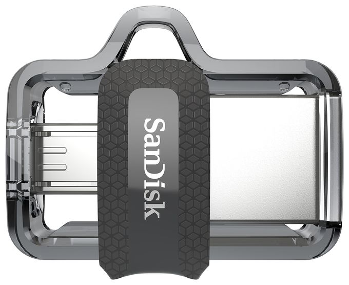 USB Type-A / Micro-USB Stick 256 GB (Schwarz, Silber, Transparent) Ultra Dual Drive m3.0 