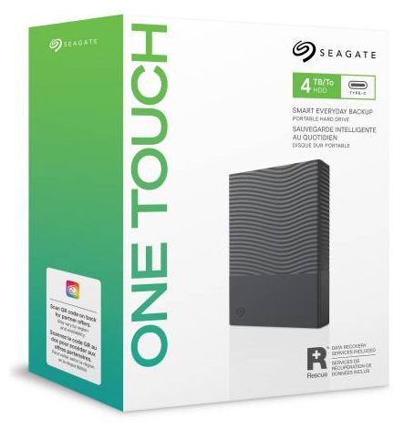 4 TB externe Festplatte USB Typ-C  One Touch (Grau) 