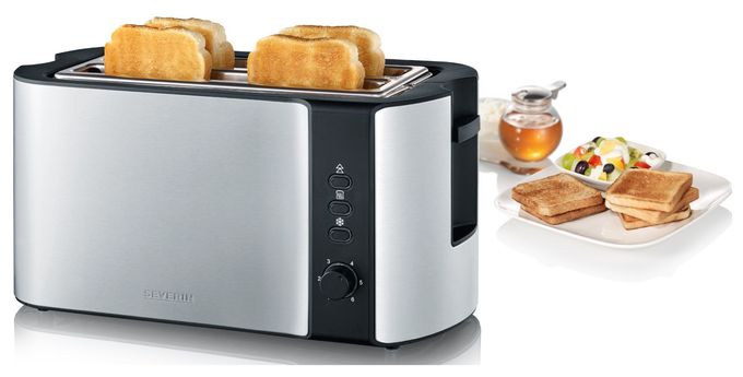 Toaster 1400 W 2 Scheibe(n)  AT2590 (Schwarz, Silber) 