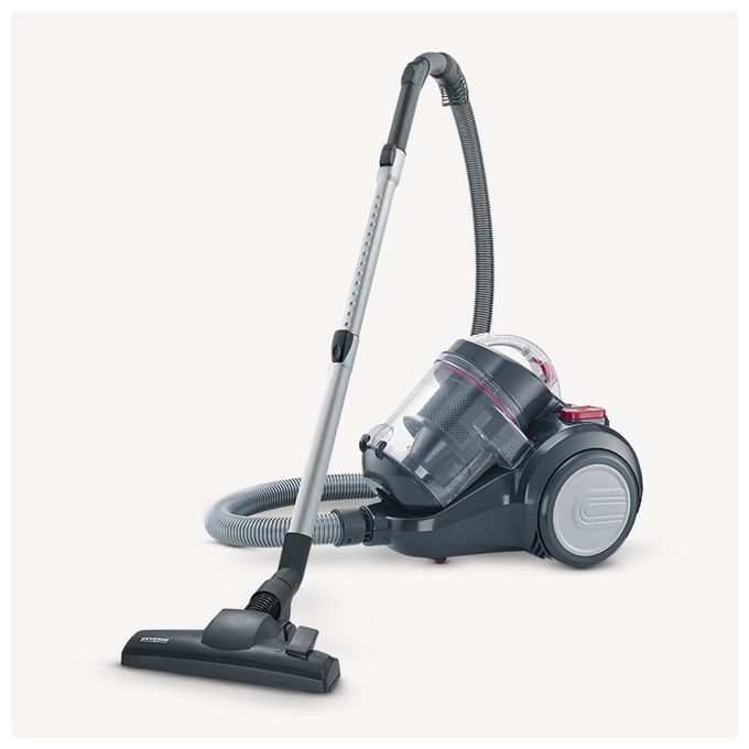Bodenstaubsauger Beutellos 750 W HEPA  CY7089 Single Zyclone (Schwarz, Rot) 