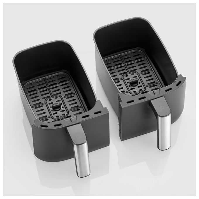 Doppel Heißluftfritteuse 3,25 l 2850 W  FR2453 (Schwarz, Silber) 