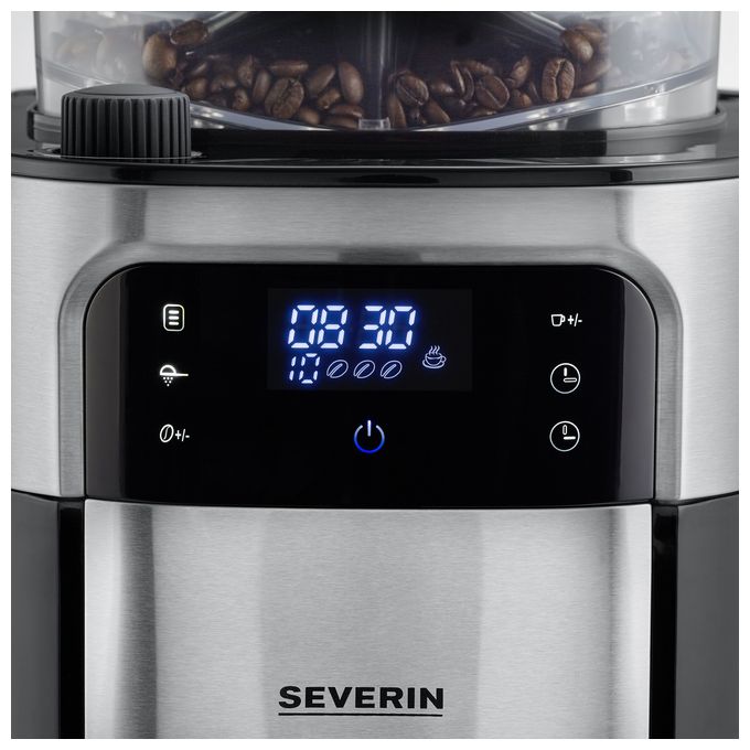 10 Tassen Filterkaffeemaschine  KA4813 (Schwarz, Edelstahl) 