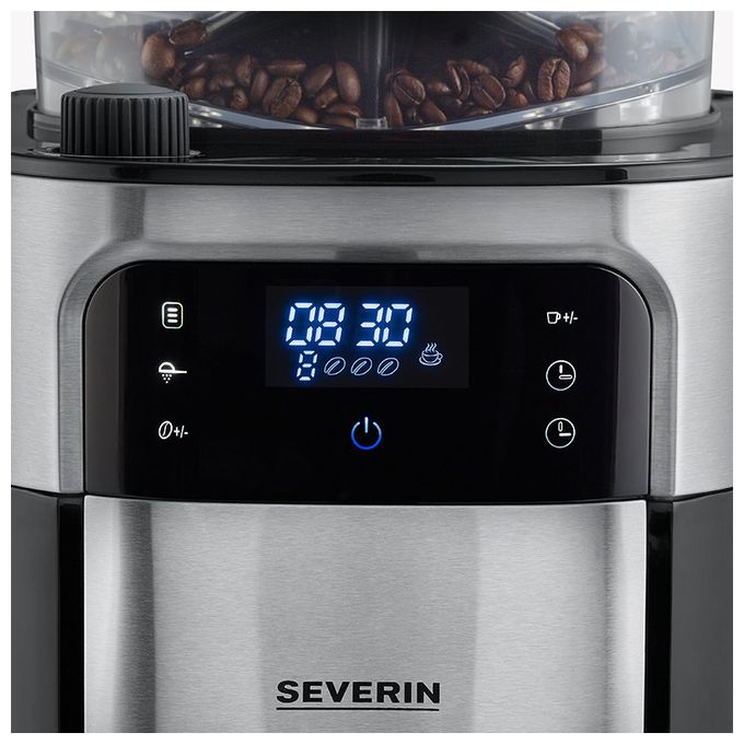 8 Tassen Thermo Filterkaffeemaschine  KA4814 (Schwarz, Edelstahl) 