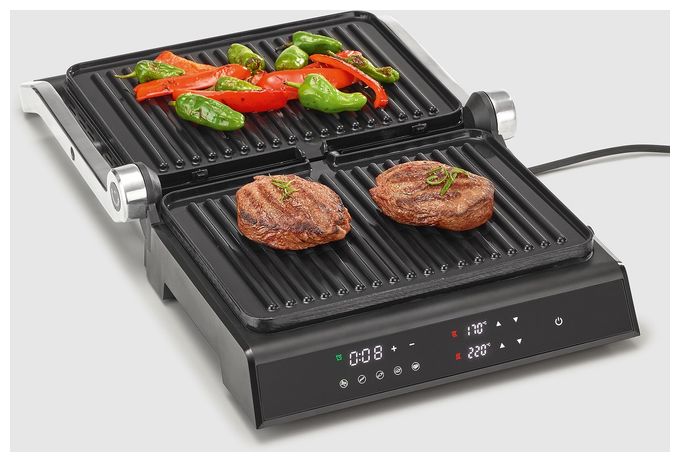 1800 W mit 300 x 220 mm Fläche  KG2399 (Schwarz, Edelstahl) 