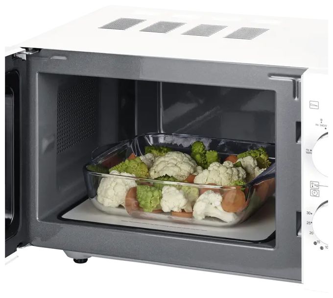 Freistehende Mikrowelle 800 W 6 Stufen  MW7765 (Schwarz, Silber) 