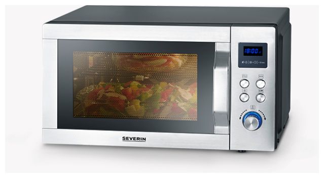 Freistehende Mikrowelle 900 W Größe: mittel 10 Stufen Grill  MW7777 (Schwarz, Edelstahl) 