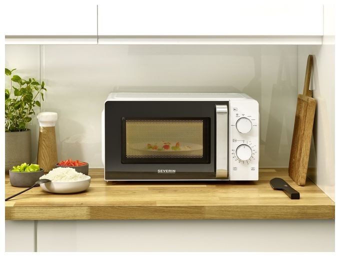 Freistehende Mikrowelle 700 W Größe: klein 6 Stufen  MW7885 (Schwarz, Weiß) 