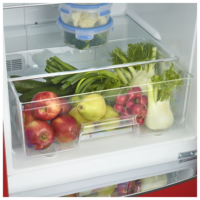 225 l / 90 l Kühl-Gefrierkombi freistehend NoFrost 240 kWh Jahr  RKG8997 (Rot) 
