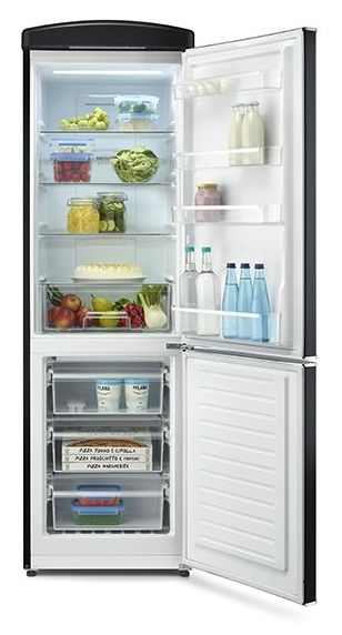 225 l / 90 l Kühl-Gefrierkombi freistehend NoFrost 240 kWh Jahr  RKG8998 (Schwarz) 