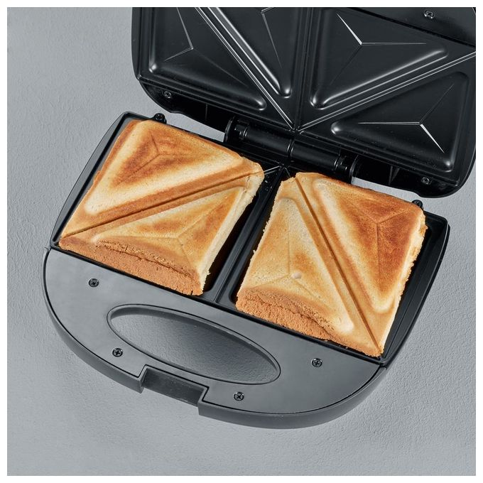 Sandwichmaker 600 W für 4 Sandwiches  SA2969 (Schwarz, Edelstahl) 