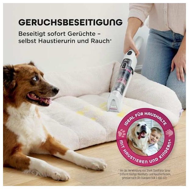 Handstaubsauger Beutellos (Schwarz, Pink, Weiß) HX100EUT StainForce 