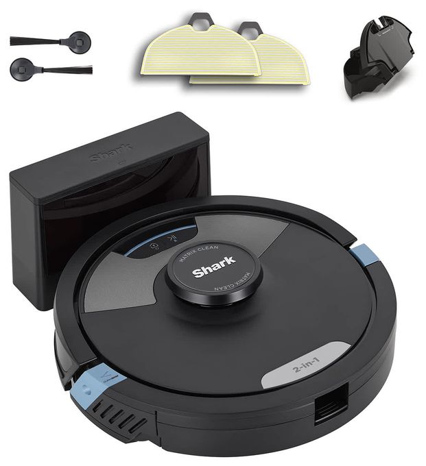 Saugroboter nass/trocken 110 min Akku (Schwarz, Blau, Silber) SHARK RV2620WDEU Matrix Plus 