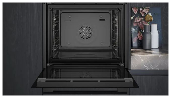 Backofen-Set groß AutoClean Ecoclean mit autarkem 60 cm Induktions Kochfeld EQ51I6BMAT (HB237GBB3 + EH61ABFB5E) 
