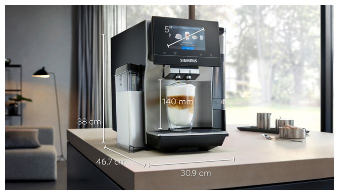 Kaffeevollautomat 19 bar 2,4 l 320 g AutoClean  EQ700 TQ717D03 (Schwarz, Edelstahl) 