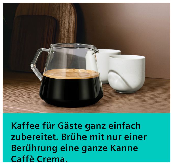 Kaffeevollautomat 19 bar 2,4 l 320 g  EQ700 TQ727D03 iAroma (Edelstahl) 