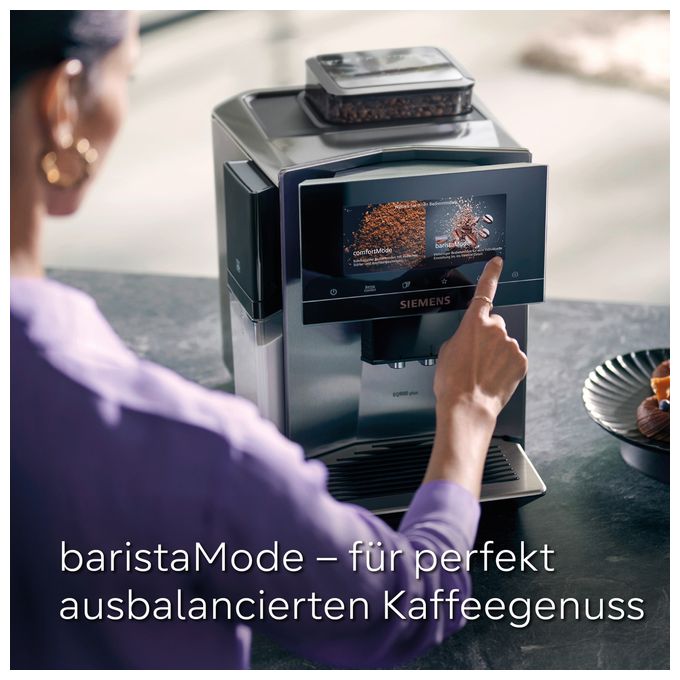 Kaffeevollautomat 19 bar 2,3 l 410 g  EQ900 TQ903DZ3 plus (Schwarz, Edelstahl) 