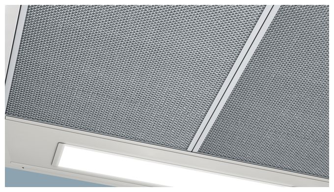 Abluft/Umluft Dunstabzugshaube/Esse Unterbau 60 cm (Weiß) iQ100 LU63LCC20 