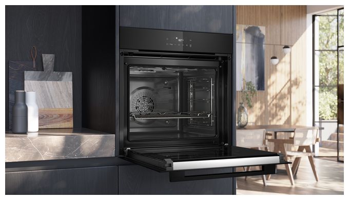 Einbaubackofen groß AutoClean (Schwarz) iQ300 HB271ABB3 