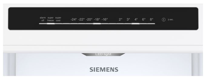 218 l / 103 l Kühl-Gefrierkombi freistehend 159 kWh Jahr  iQ300 KG36N2WCF (Weiß) 
