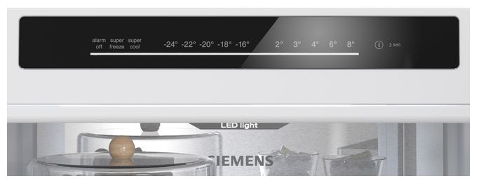 218 l / 103 l Kühl-Gefrierkombi freistehend NoFrost 127 kWh Jahr  iQ300 KG36NVIBG (Gebürsteter Stahl) 