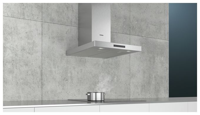 Umluft Dunstabzugshaube/Esse Wand 60 cm (Edelstahl) iQ300 LC66BBM50 