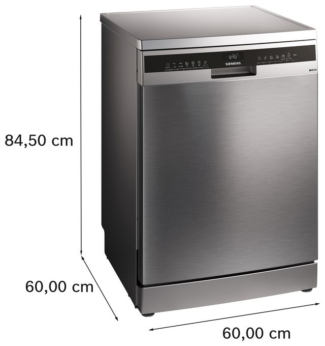 60 cm Geschirrspüler freistehend Sehr leise 13 Maßgedecke aquaStop Funktion iQ300 SN23EI03KE 