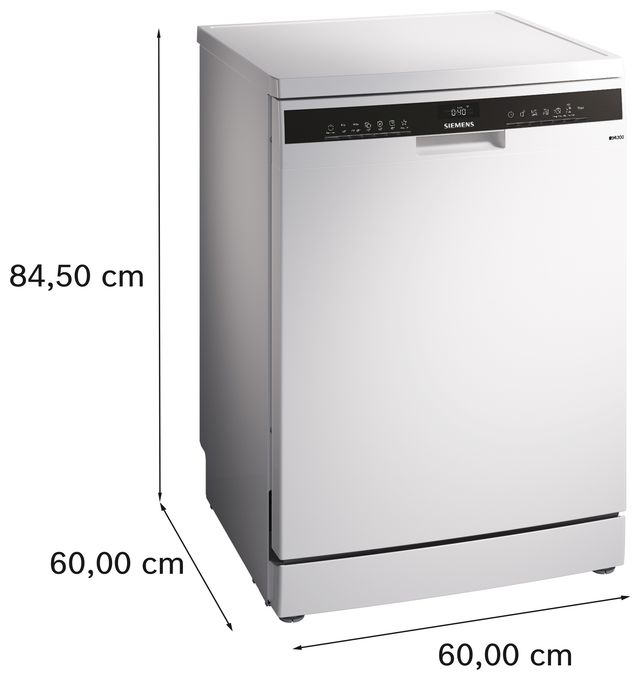 60 cm Geschirrspüler freistehend Sehr leise 14 Maßgedecke aquaStop Funktion Wärmetauscher iQ300 SN23HW02ME 